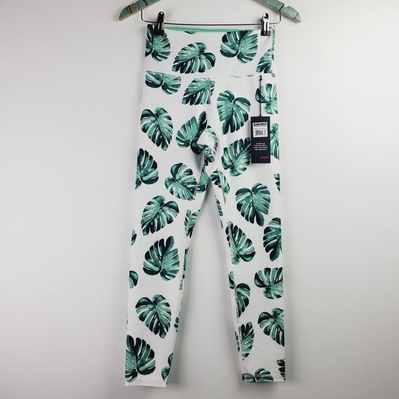 Wildfox Sweat Tropical Banana Leaves Leggings NWT - Picture 1 of 9
